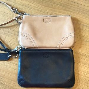 Two coach wristlets